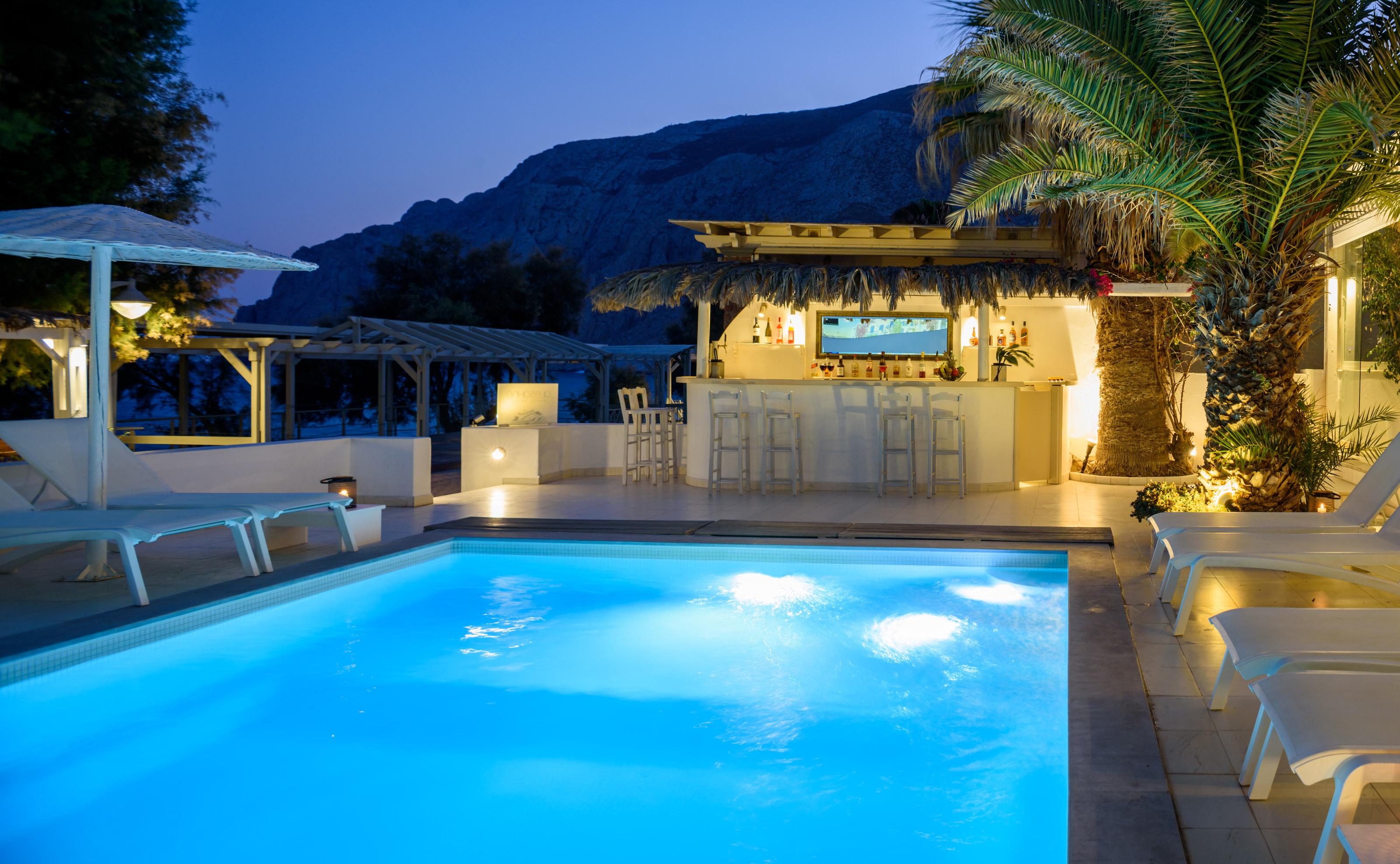 Alesahne Beach Hotel Kamári Kültér fotó