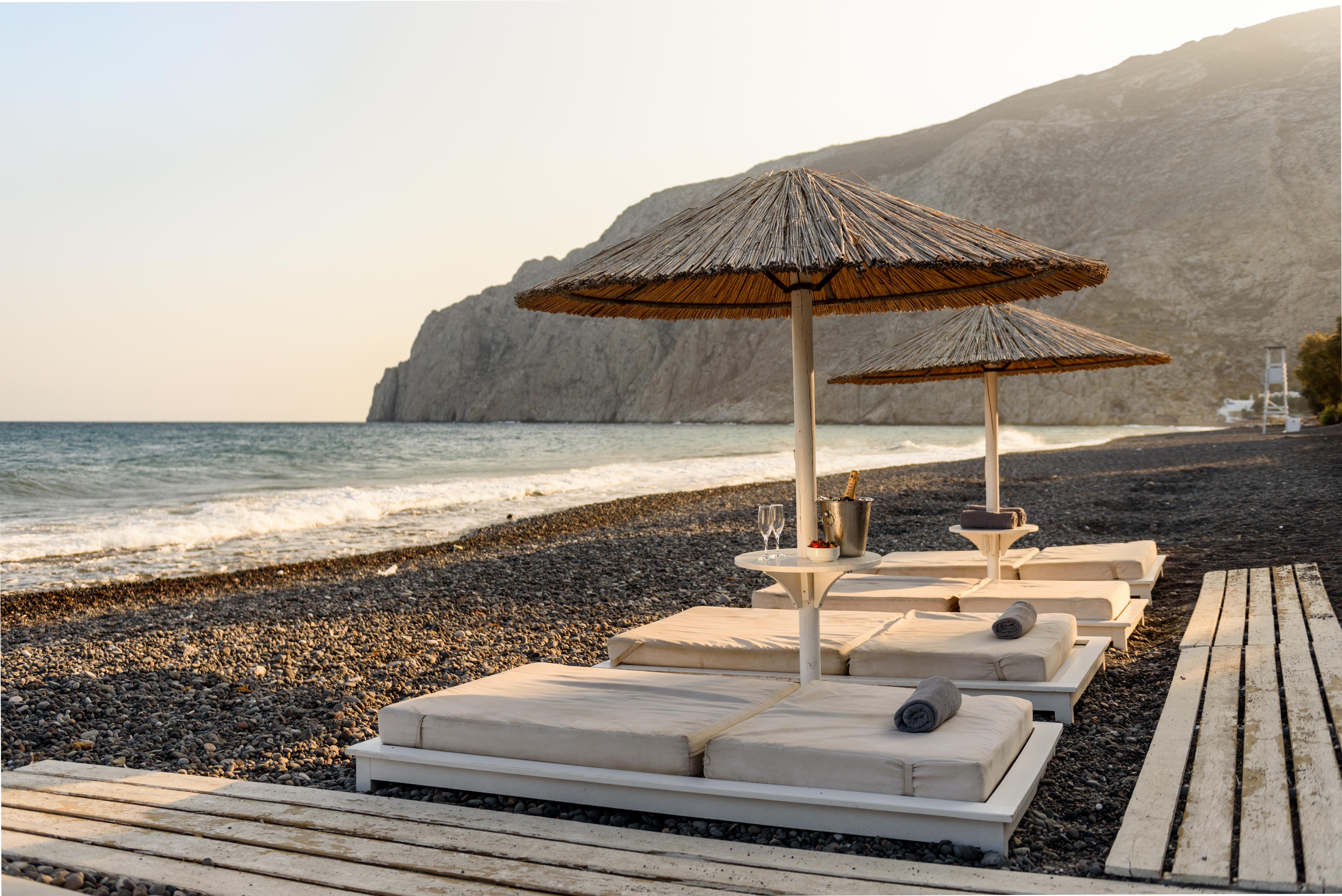 Alesahne Beach Hotel Kamári Kültér fotó